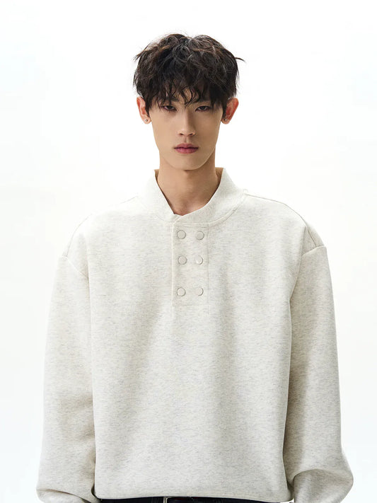 RT No. 45022 DOUBLE HENRY COLLAR SWEATER