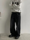 RT No. 18740 OLD BLACK DENIM STRAIGHT JEANS