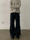 RT No. 29159 PLEATED CARGO STRAIGHT PANTS