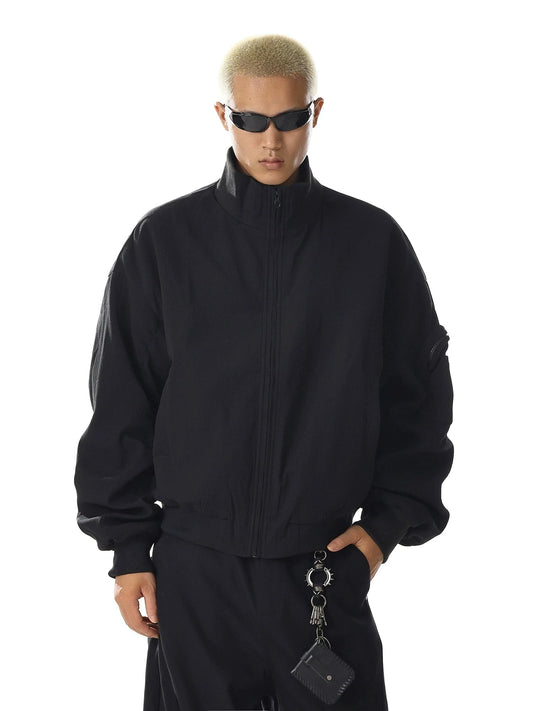 RT No. 32718 BLACK SILHOUETTE STAND COLLAR JK
