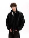 RT No. 58022 WOLF COLLAR LEATHER JACKET
