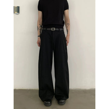 RT No. 18821 BLACK PLEATED SCIMITAR PANTS