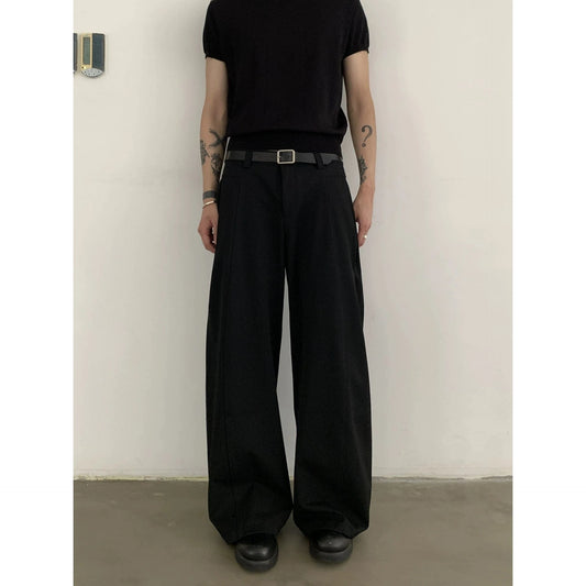 RT No. 18821 BLACK PLEATED SCIMITAR PANTS