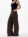 RT No. 18144 BROWN RECONSTRUCTED INDUSTRY WORKWEAR PANTS