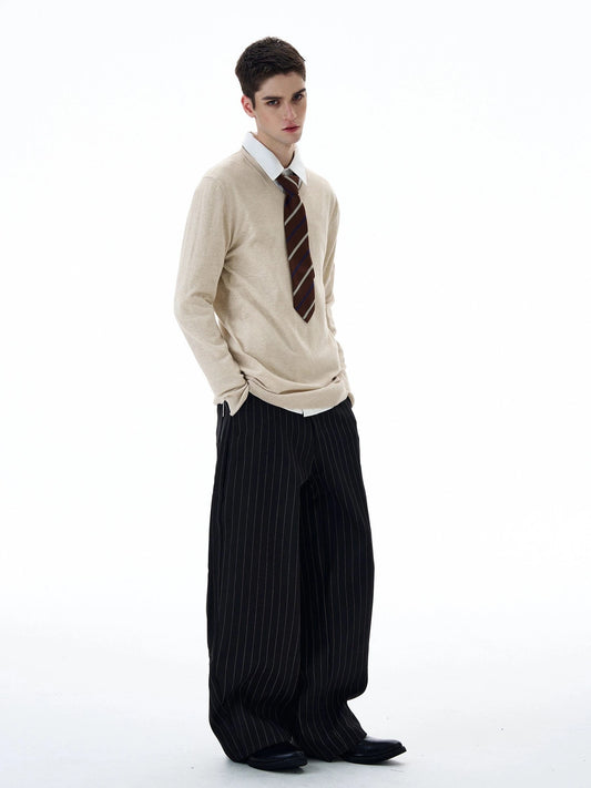 RT No. 20021 STRIPED STRAIGHT PANTS