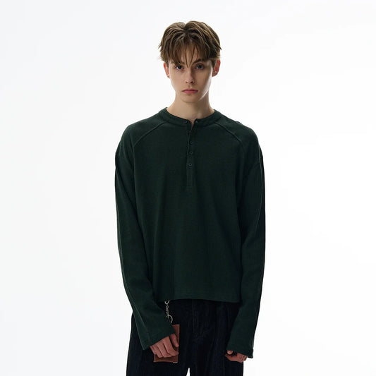 RT No. 42009 HENRY COLLAR WAFFLE ONGSLEEVE