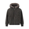 RT No. 50503 FUR COLLAR FLEECE HOODIE