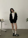 RT No. 29156 CONTRAST ZIP HOODIE