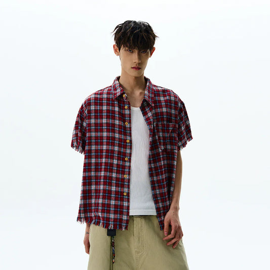 RT No. 42002 PLAID SHORT SLEEVE SHIRT