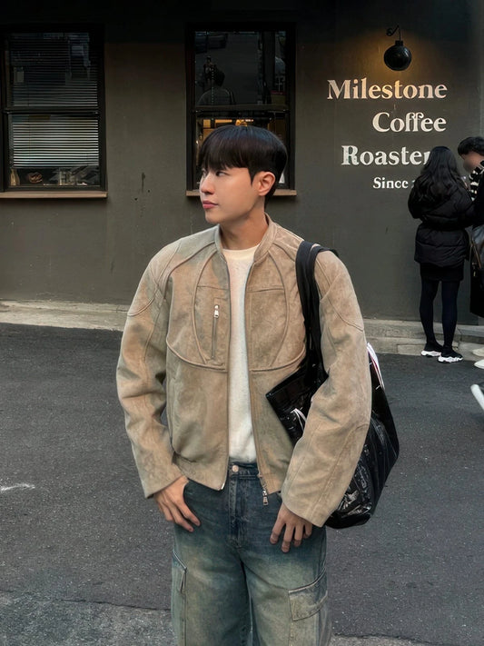 RT No. 32084 RECONSTRUCTED SUEDE ZIP JK