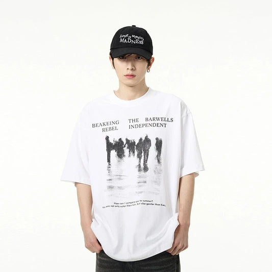 RT No. 18158 REFLECTION SHADOW GRAPHIC TEE