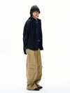 RT No. 31004 HOODED BUTTON-UP DENIM SHIRT