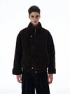 RT No. 20017 BROWN SUEDE COLLAR JK