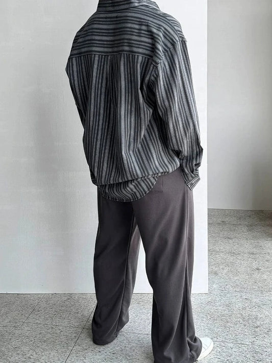 RT No. 13061 STRIPED BUTTON-UP SHIRT