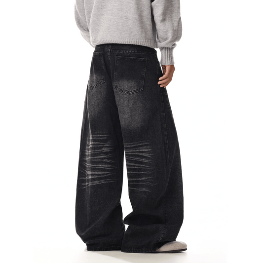 RT No. 33002 WHISKER WASH SCIMITAR DENIM JEANS