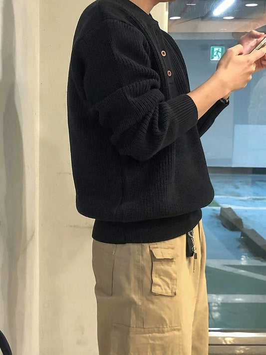 RT No. 32072 KNITWEAR HENRY COLLAR SWEATER
