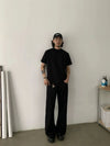 RT No. 18884 JET BLACK FLARED JEANS