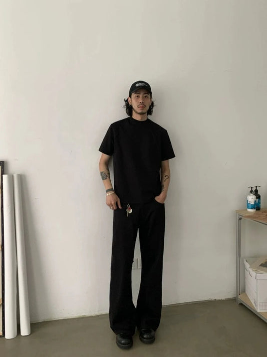 RT No. 18884 JET BLACK FLARED JEANS