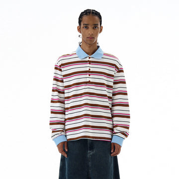 RT No. 19542 STRIPE POLO SWEATER