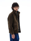 RT No. 25020 BROWN KANAGAWA COLLAR SUEDE JK