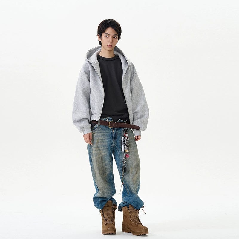 RT No. 12011 OVERSIZE ZIP-UP HOODED JK