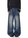RT No. 32737 WASHED DENIM STRAIGHT JEANS