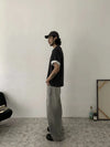 RT No. 18834 CLOUD GRAY BAGGY STRAIGHT JEANS