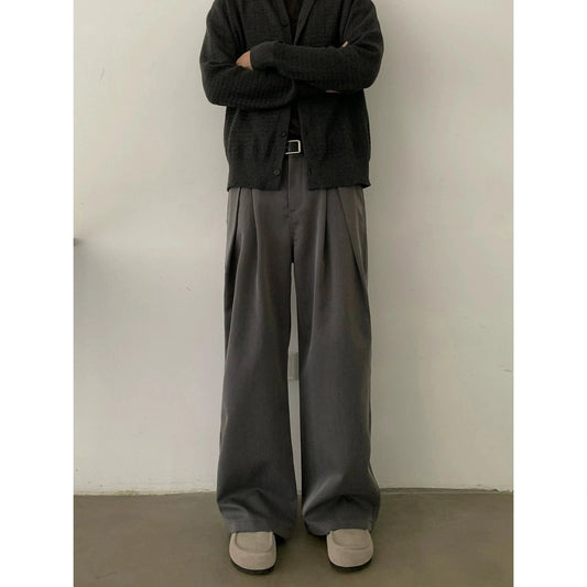 RT No. 28106 PLEATED WIDE STRAIGHT PANTS