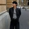 RT No. 32057 BLACK COLLAR LEATHER JK
