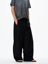 RT No. 18194 BLACK MACHETE STRAIGHT DENIM JEANS