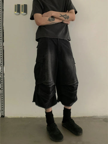 RT No. 19715 PLEATED LONG CARGO SHORTS