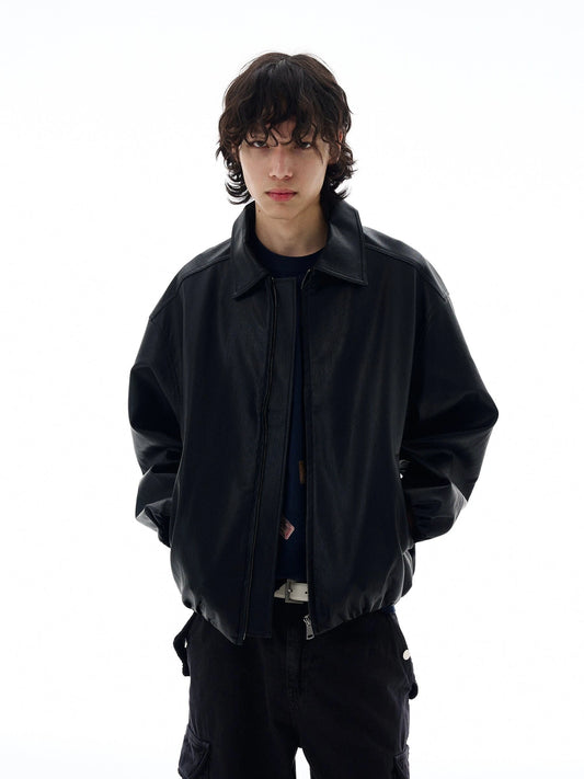 RT No. 25039 ROGUE BLACK ZIPPER LEATHER JK