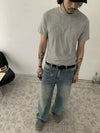 RT No. 19506 RETRO BLUE DENIM STRAIGHT JEANS