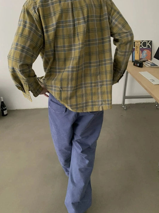 RT No. 18830 FRENCH BLUE WORKWEAR STRAIGHT PANTS