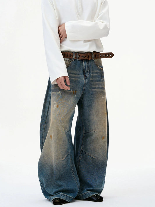 RT No. 32814 WASHED SCIMITAR DENIM JEANS
