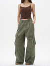 RT No. 12253 SLANT CARGO STRAIGHT PANTS