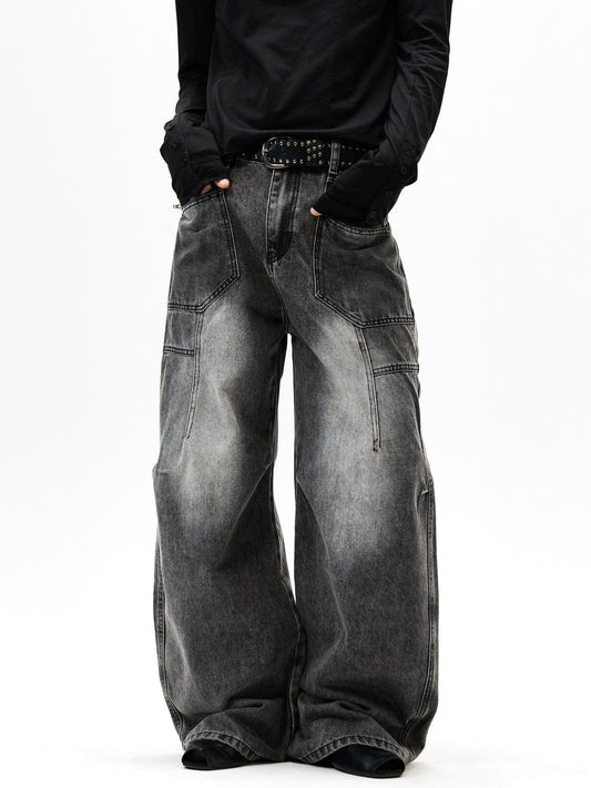 RT No. 55115 RECONSTRUCTED BAGGY STRAIGHT JEANS