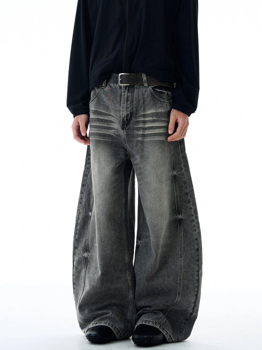 RT No. 32824 WHISKER WASH SCIMITAR DENIM JEANS