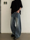 RT No. 18849 WASHED BLUE SCIMITAR DENIM JEANS