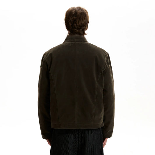 RT No. 40705 KAZE SUEDE COLLAR FUR JACKET