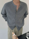 RT No. 32037 GRAY KNIT CARDIGAN SWEATER