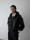 RT No. 29165 BLACK HOODED LEATHER JK