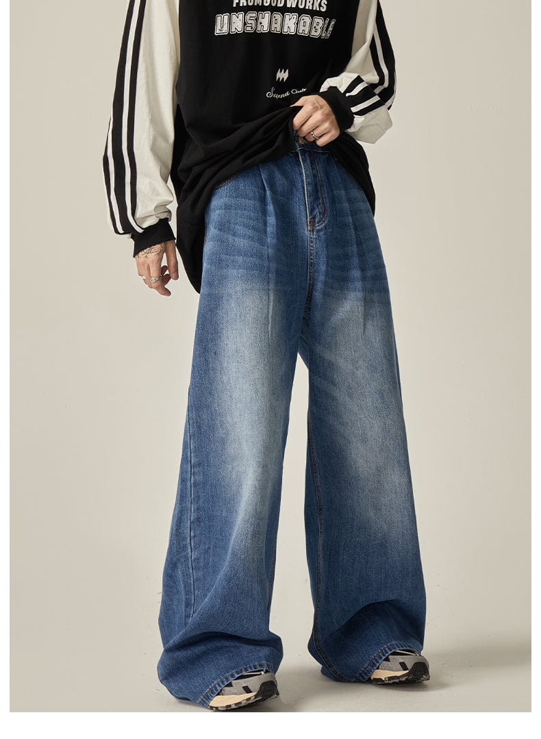 RT No. 11170 BAGGY WIDE STRAIGHT DENIM JEANS