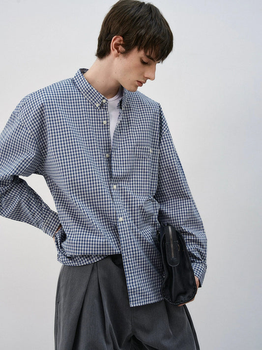 RT No. 50260 PLAID BUTTON UP SHIRT