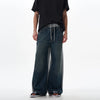 RT No. 18031 DENIM SPLICED STRAIGHT SWEATPANTS