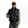 RT No. 40814 DIAMOND LEATHER VEST JACKET