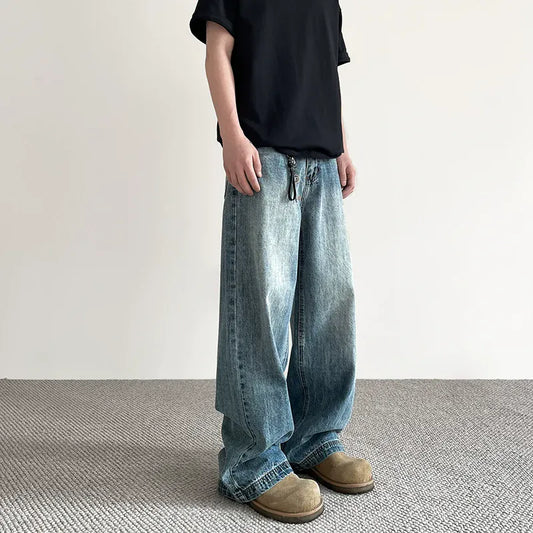 RT No. 40827 BAGGY STRAIGHT DENIM JEANS