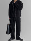 RT No. 12443 BUTTON-UP HOODED JK & STRAIGHT PANTS