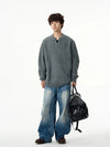 RT No. 18701 RECONSTRUCTED WASHED BLUE DENIM JEANS