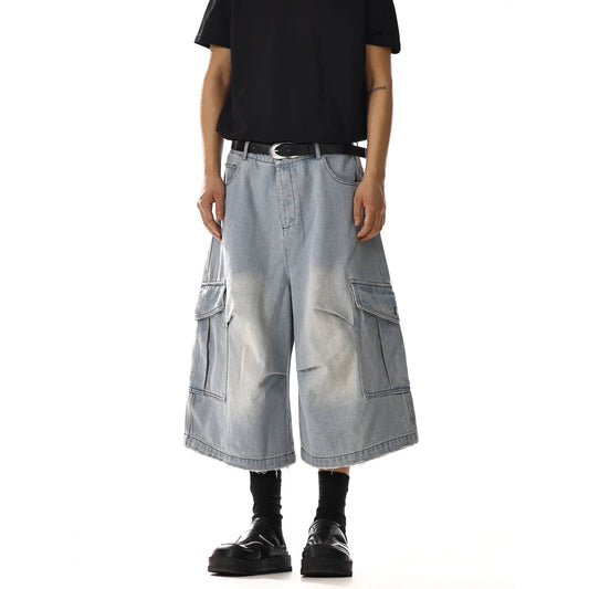 RT No. 18230 LIGHT BLUE DENIM LONG SHORTS